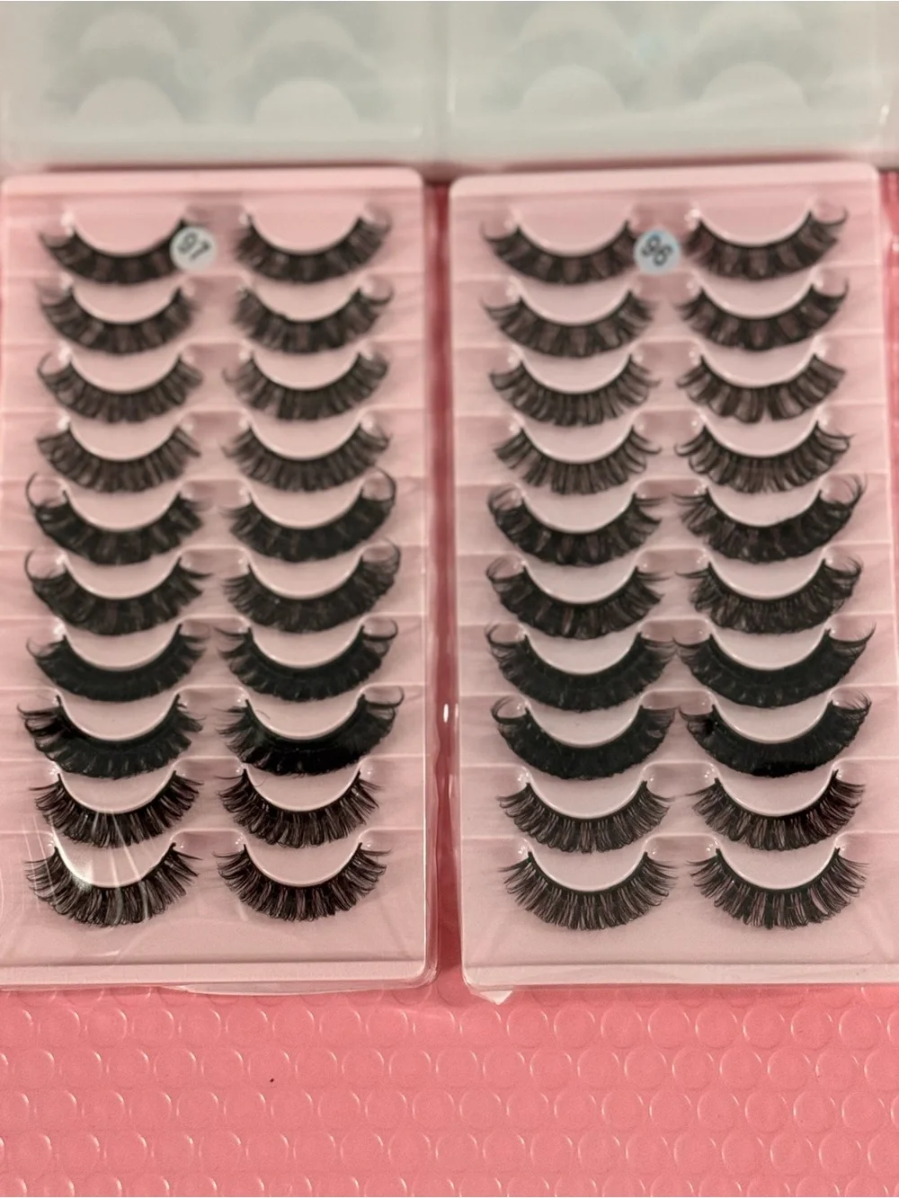 Reusable Black False Eyelashes - Pack of 20